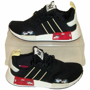 Adidas NMD R1 TM Black Thebe Magugu Woman Lady 10 Men 8.5 Sneakers Red Accents